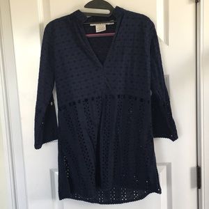 Gretchen Scott eyelet top/coverup
